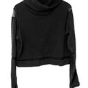 Zyia  Size Large Cropped Mesh Funnel Neck Pullover Sweatshirt Photo 0