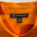 INC New  Flared Cuff Button Down Shirt Relaxed Fit Tangerine Crush Orange Photo 17