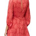 Anthropologie  Women's Dress Size 10 Red Jacquard Flowy Cottage Babydoll Boho Photo 2