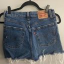 Levi's Wedgie Straight High Rise Denim Cut Off Shorts Size 27 Photo 6