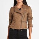 Banana Republic  Vegan Suede Quilted Leather Moto Jacket Photo 0