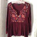 American Eagle outfitters cotton blended embroidery babydoll blouse top, size L Photo 1