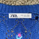 ZARA Floral Crochet Sweater Vest Photo 2