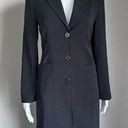 Bebe Vintage  Black Long Structured Blazer Jacket Photo 0