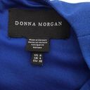 Donna Morgan  Womens Sheath Dress Size 0 Blue Stretch Lined Photo 2