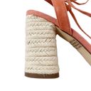 Gibson Latimer Gibson & Latimer Sandal Tasha Suede Lace up Shoe Coral Size 8.5 NWT Photo 3