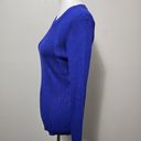 Nine West  Blue Ribbed Crewneck Sweater Size XXL Photo 4