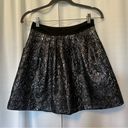 Guess by Marciano Guess Marciano Skirt Y2K Floral Black Metallic Foil Silver Party Size 0 Pockets Photo 1