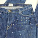 Hudson Jeans Hudson | Leigh Boyfriend Jeans Button Fly Studded Dark Wash 28 Photo 1