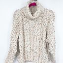 The Moon  & Madison Speckled Cowl Neck Woven Knit Sweater Size Small Photo 1