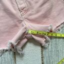 ZARA  Light Pink High Rise Side Slit Button Fly Cut-Off Denim Shorts Women’s 2 Photo 4