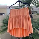 Bebe Orange High Low Skirt XS Photo 0