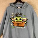 Star Wars Yoda Grogu Hoodie  Baby Womens Size XL Sweatshirt Mandalorian Graphic Photo 9