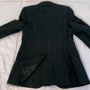 United Colors Of Benetton Made in Italy of Benetton black striped wool blend jacket blazer size 42 or US 6 Photo 9