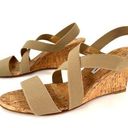 Manolo Blahnik  Terwe Elastic Cork Wedge Criss Cross Open Toe Sandals EU 40.5 Photo 0