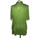 Live and let live  MEDIUM NWT Green Layer Waterfall Short Sleeve Cardigan Photo 4