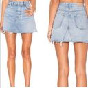 GRLFRND  The Eva Denim Skirt in Car Wash Blue Cut Off Revolve Size 27 Photo 5