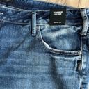 Silver Jeans NWT  Boyfriend Mid Rise Jeans Sz 20 Dark Wash Distressed Photo 8