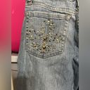 No Bo Vintage  Flare Bling Lightwash Denim Jeans Y2K Photo 4