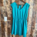 Bebop Women's Turquoise Dress Knee Length Opening In The Back Photo 2