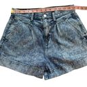 American Eagle  Sz 4 Women's Blue Acid Wash High Rise Mom Jean Shorts 90's Photo 9