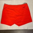 BCBGMAXAZRIA  Beckett Bright Poppy Envelope Shorts Size Large Photo 0