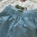 Daily Drills NWT  Blue Stripe Poplin Double Band Boxer Shorts Photo 2