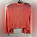 Torrid  Coral Size 1 Slub Shrug 3/4 Sleeve Cropped
Sweater; Great Condition Photo 2