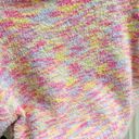 Boutique Pretty Garbage Rainbow Cropped Short Sleeve Sweater Photo 2