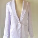 Mango ✨NEW✨  Blazer suit 100% linen Light Pastel Lilac Size 2 Photo 4