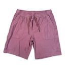 Athleta  Farallon Bermuda Shorts Pull On Drawstring Pockets M Tawny Rose Pink Photo 2