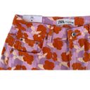 ZARA  The 90’s Short Poppy Flower Print High Rise Cut Off Denim Shorts NWT 8 Photo 6