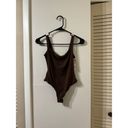 SKIMS New  Fits Everybody Square Neck Bodysuit Size Small Cocoa NWT Photo 3