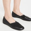 Rag and Bone  Ellory black sheepskin crossover square toe memory foam flats size 38 Photo 0