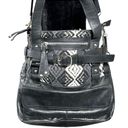 Audrey Brooke  Tapestry Black Leather Crossbody Shoulder Bag Photo 3