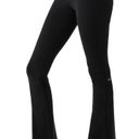 Alo Yoga Airbrush High-Waist Flutter Legging Black Flare Split Leg Size S Photo 0