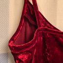 Zaful Cowl Front Velvet Mini Dress - Red Wine Photo 7