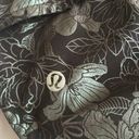 Lululemon Shorts Black Floral Pattern Photo 1