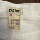 L'Agence  NWOTs White Sada High Rise Crop Slim Jeans $255 Photo 3