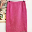 Bubblegum 90s  Pink Barbiecore Corduroy Pencil Skirt Photo 0