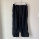 J.Jill  Black Linen Wide Leg Pants Size Medium    Photo 4