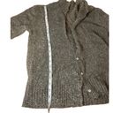 Caratere Charcoal Silver Metallic Fluffy Cardigan and turtle neck set size large Photo 1