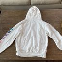 Shadow Hill White  USA Gradient Lightning Hoodie Photo 4