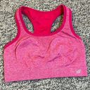 New Balance Pink Racerback Sports Bra Photo 0