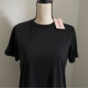 Missguided  Black Oversized Crew Neck T-Shirt Short Sleeve Maxi Dress size 2 XS Photo 1