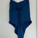 Everlane  The String One-Piece Swim Blue Swimsuit Size L Photo 5