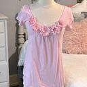 Fleurish  Pink Top Roomy Small Womens Knit Scoop Neck Solid Pastel Photo 0