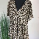 Ava & Viv #138 Plus Size  Leopard Crossover Top Photo 1