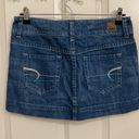 American Eagle Y2K Low Rise Denim  Mini Skirt Photo 3