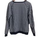 Draper James  NATALIE GINGHAM CHECK LONG SLEEVE ROUND NECK TOP SWEATSHIRT 1X Photo 3